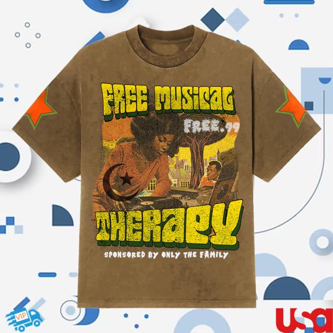 Official Lil Durk Otf Gear Merch Free Musical Therapy Sponsored By Only The Family Tee