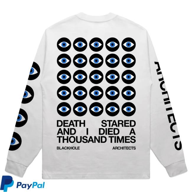 Official Architects Merch Store Shop Architects Death Stared White Long Sleeve New Shirt