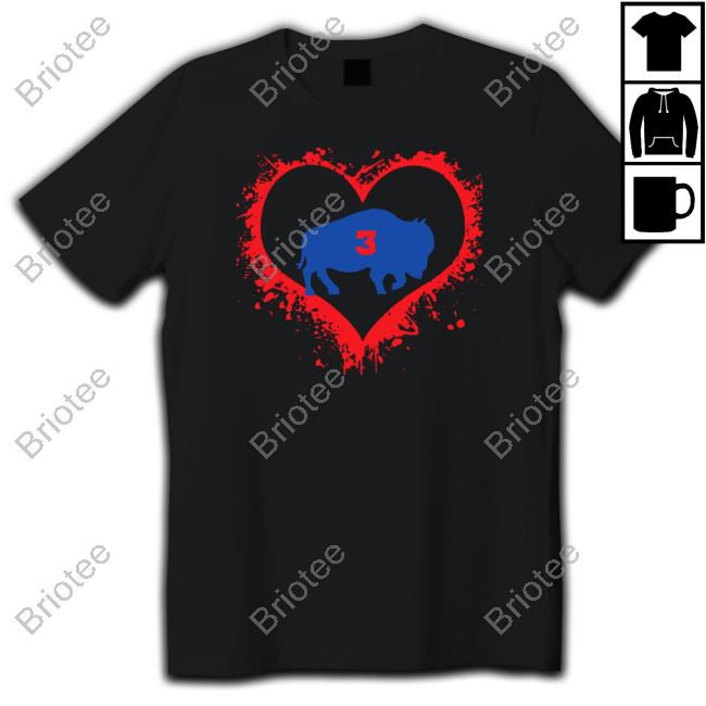 Damar Hamlin Heart 3 T Shirt Midnightboathouse