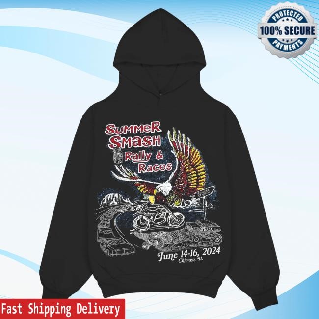 Official The Summer Smash Rally And Races Line Up Hooded Sweatshirt
