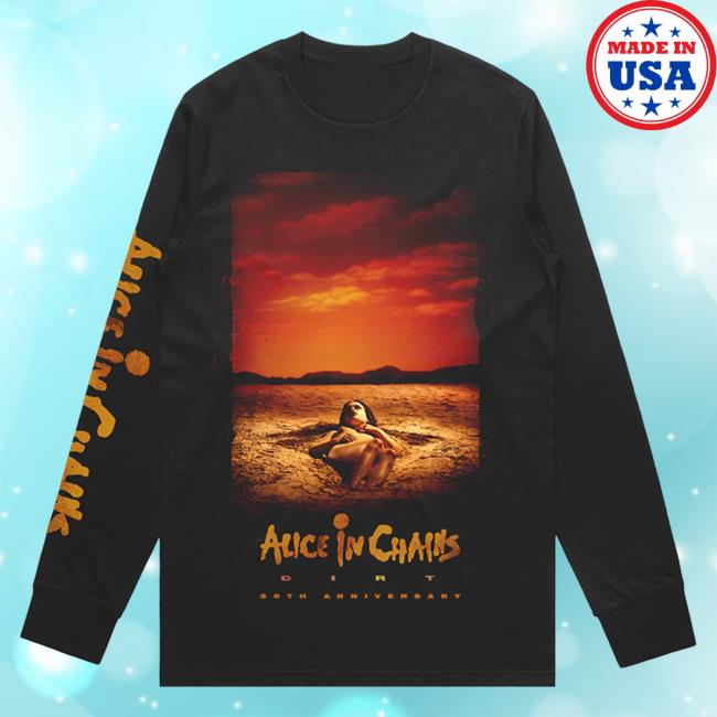 Official Alice In Chains Merch Store Dirt Cover Long Sleeve Top Shirt Aliceinchains