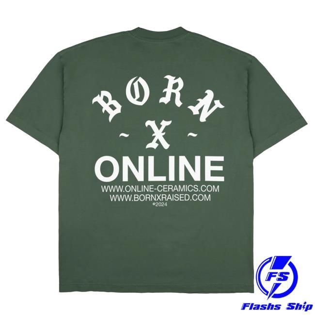Official Born X Raised Merch Store Shop Born X Raised + Online Ceramics Rocker T-Shirts: Forest Green T-Shirts BornxRaised