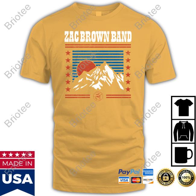 Zac Brown Band Merch Mountain Peak T-Shirt
