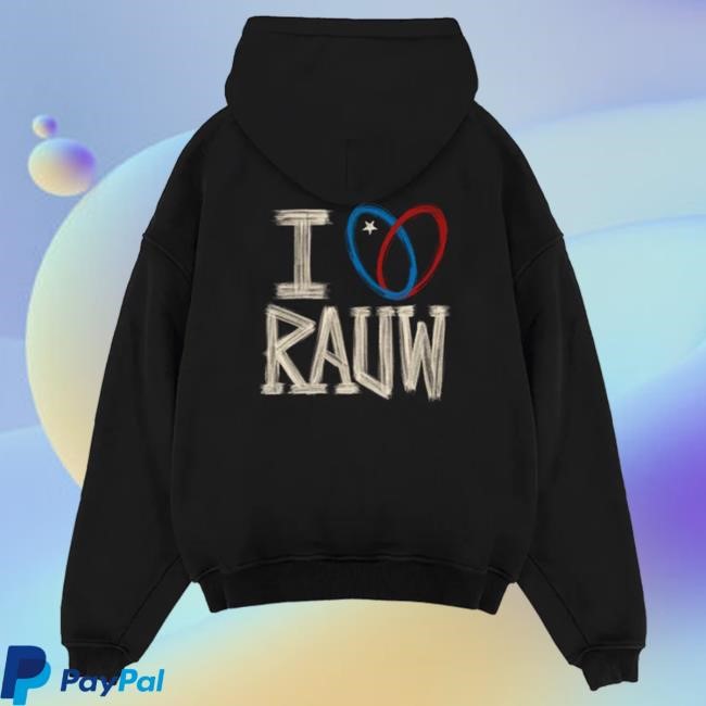Official Rauw Alejandro Merch Store Shop I <3 Rauw Hoodies Off White