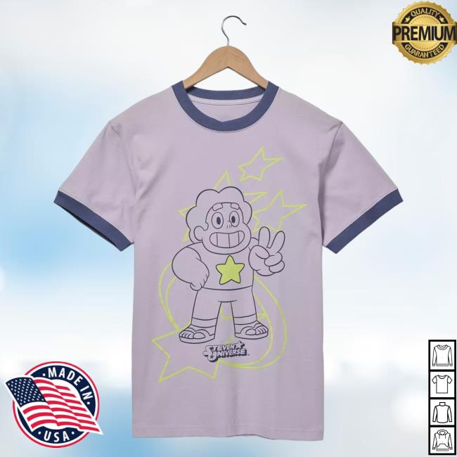 Official Box Lunch Merch Store Box Lunch Steven Universe Tonal Portrait Ringer T-Shirt BoxLunch Exclusive Box Lunch Apparel Clothing Shop