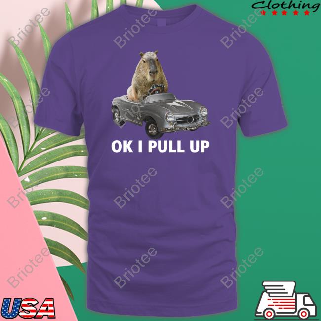 Capybara Man Capy Car Tee Shirt Ok I Pull Up