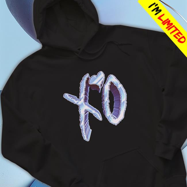 The Weeknd Store Merch Dawn Fm Chrome Xo Logo Hoodie