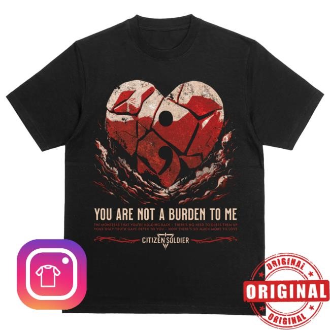 Official Citizen Soldier Merch Citizen Soldier Band "Burden" Limited Edition Shirts