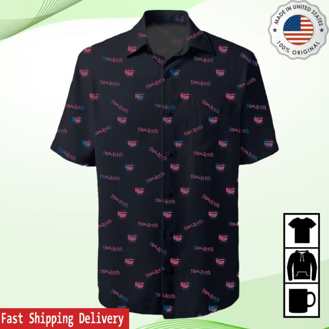 Official Falling In Reverse Merch Lips Button Up Tshirt FallingInReverse