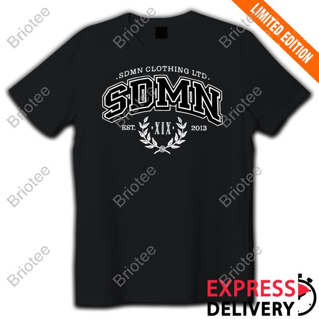 SDMN Imperial Varsity Black Long Sleeve T-Shirt