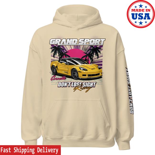 Official Itsjusta6 Merch Store Shop Itsjusta6 Corvette In Paradise Pullover Hoodie Sand