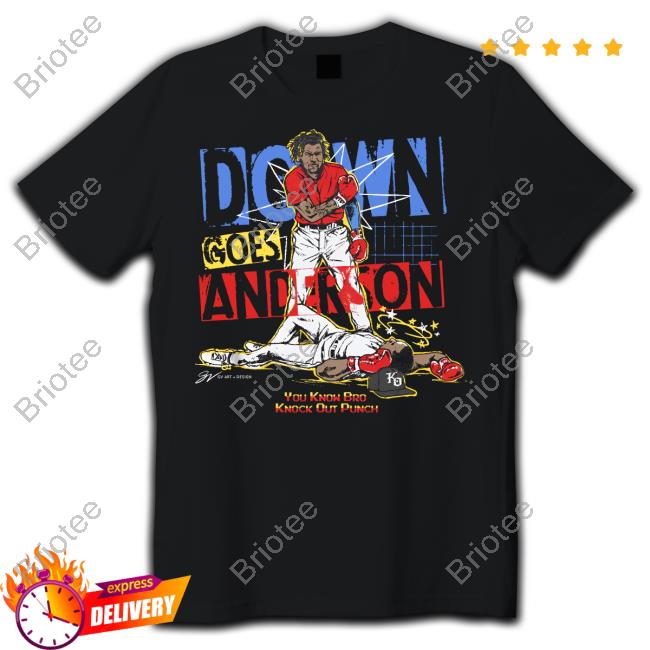 Official Down Goes Anderson T Shirt