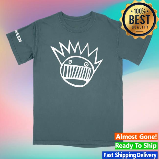 Official The Merch Collective Ween Store Vintage Washed Boognish Tees Blue