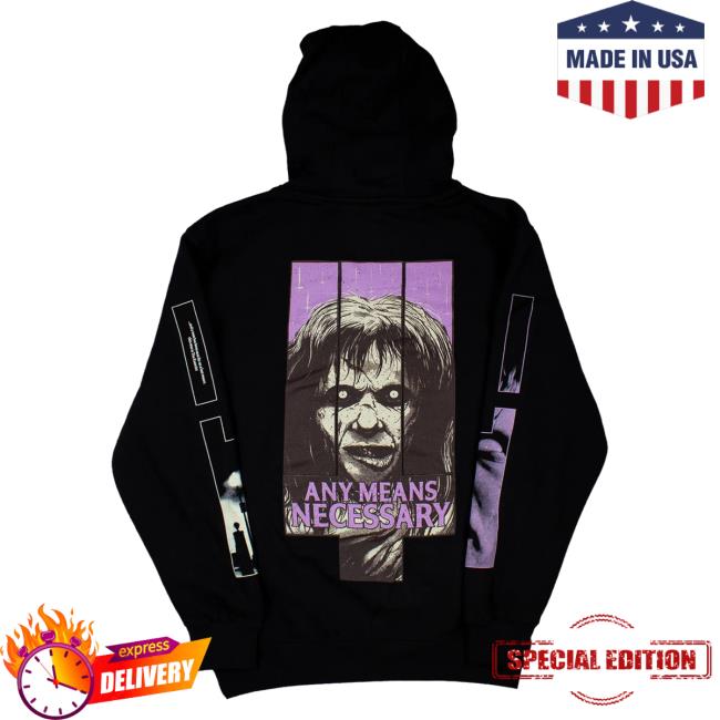 Official Any Means Necessary Clothing Exorcist Pullover Sweatshirt Black