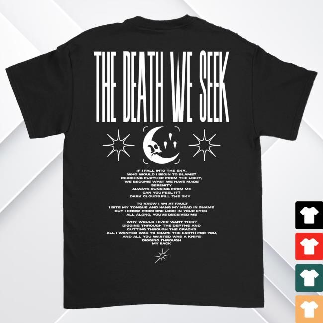 Currents TDWS Tracklist Shirt Currents Band Merch