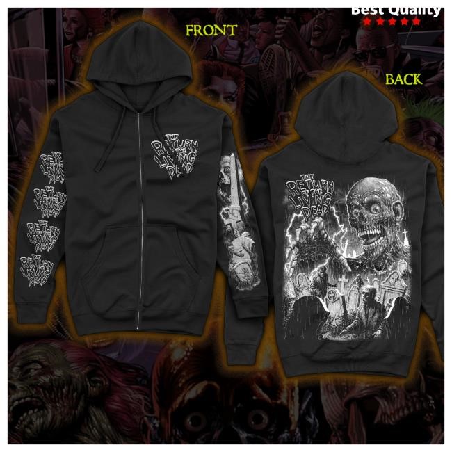 Official Creep-O-Rama The Return of the Living Dead “Resurrection Cemetery” Zip up Hoodies Creep O Rama