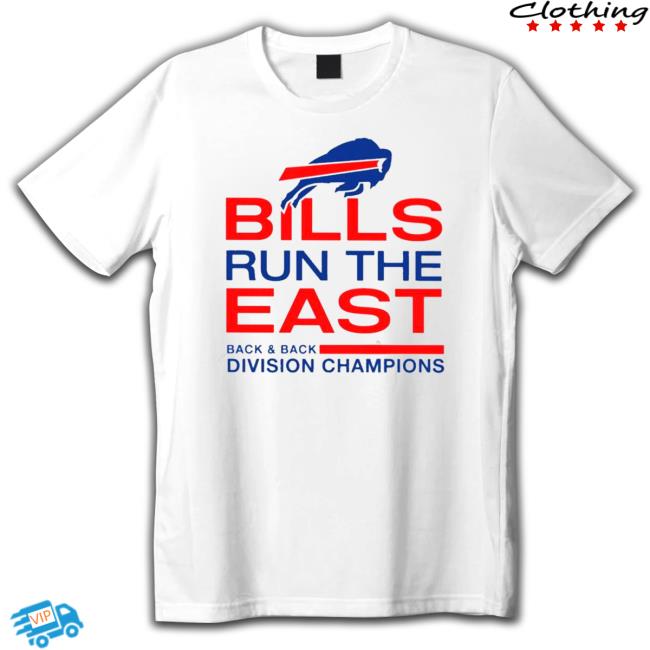 Official Bills Run The East Back & Back Division Champions Long Sleeve Tee Shirt