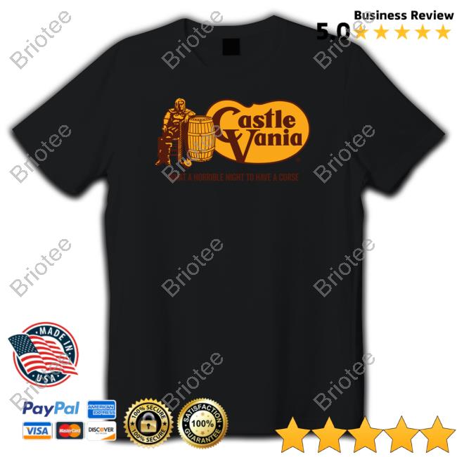 Official Castlevania What A Horrible Night To Have A Curse T Shirt
