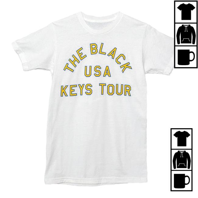 Official The Black Keys Merch Usa Keys Tour T-Shirt