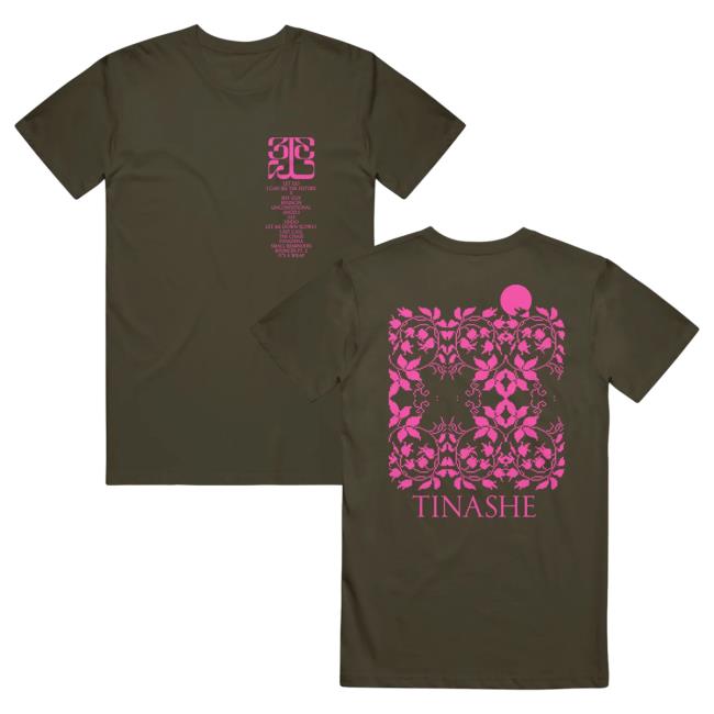 Official Tinashe Merch Store Tinashe 333 Tracklist Hunter Green Hot Shirt