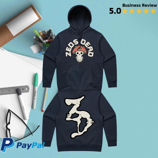Official Zeds Dead Merch Zeds Dead - I'm Cute - Heavyweight Unisex Pullover Sweatshirt - Navy Blue