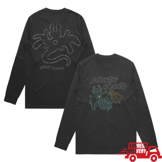 Official Run for Cover Records Glass Beach ASCII Long Sleeve Tshirt
