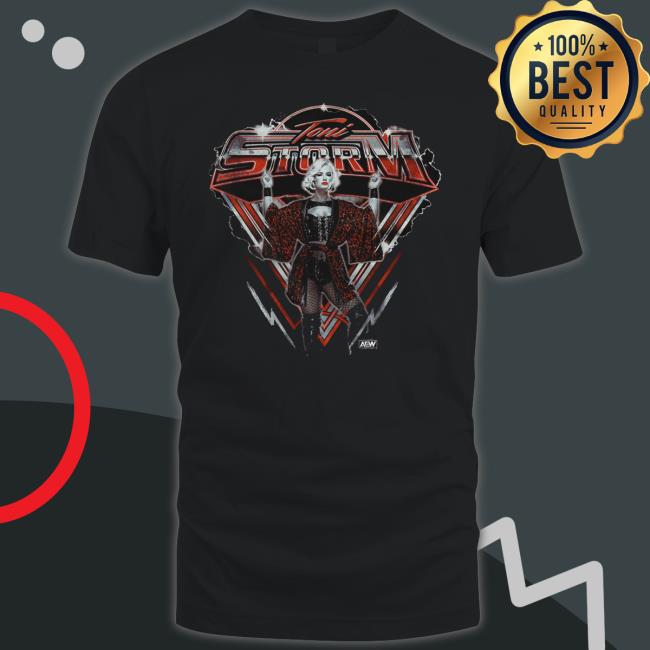 Shop Aew Toni Storm Bad Storm Ahead T-Shirt