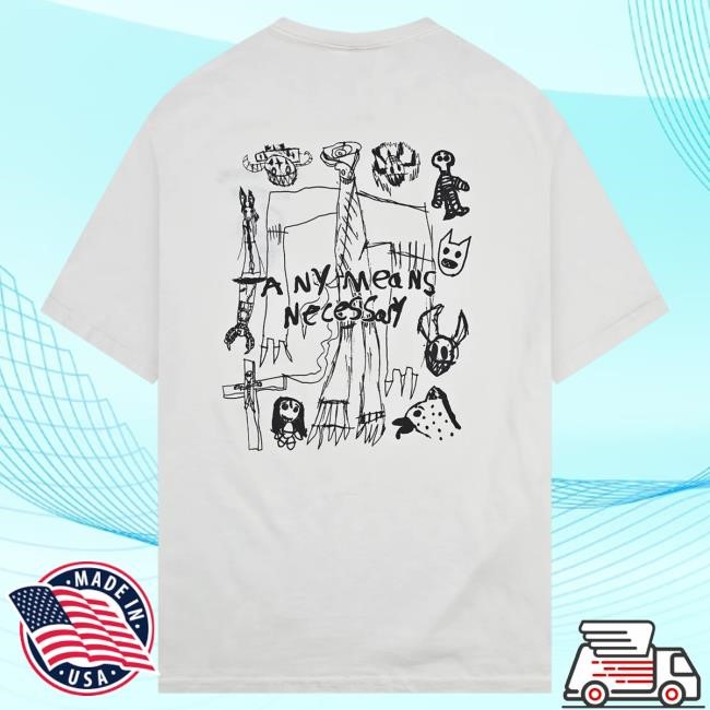 Official Any Means Necessary Clothing Corrupted Youth T-Shirt White (Adults) Andromeda