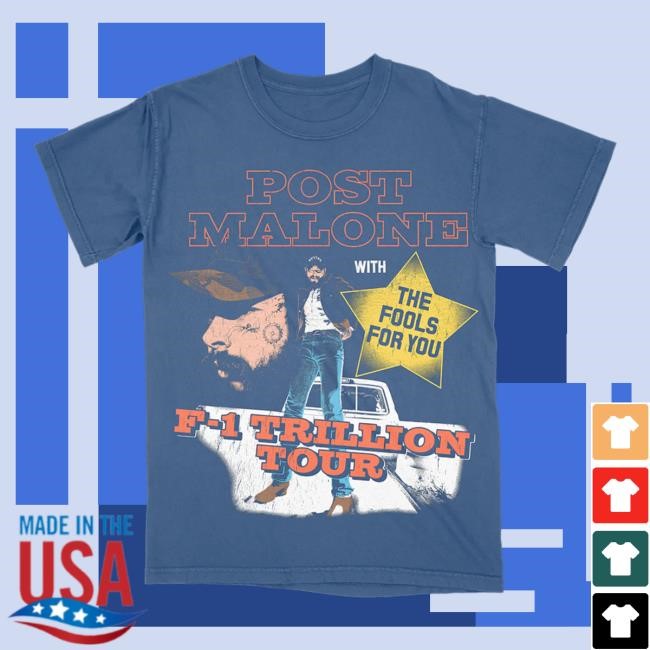 F-1 Trillion Tour Collage New Shirt - Post Malone | Official Shop
