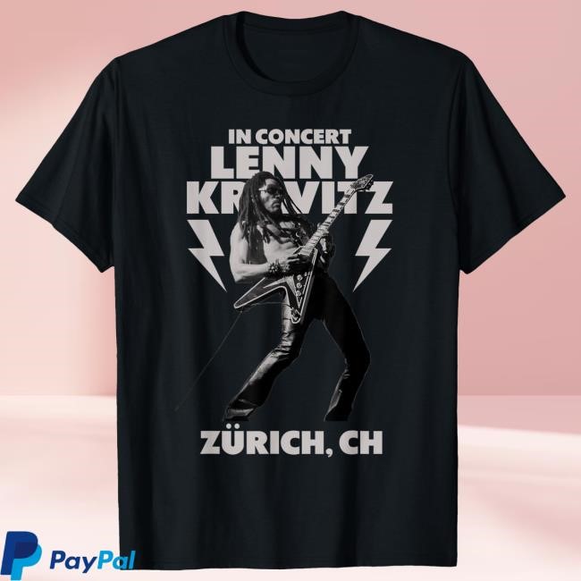 Official Lenny Kravitz – Blue Electric Light Tour 2025 Zurich T Shirt