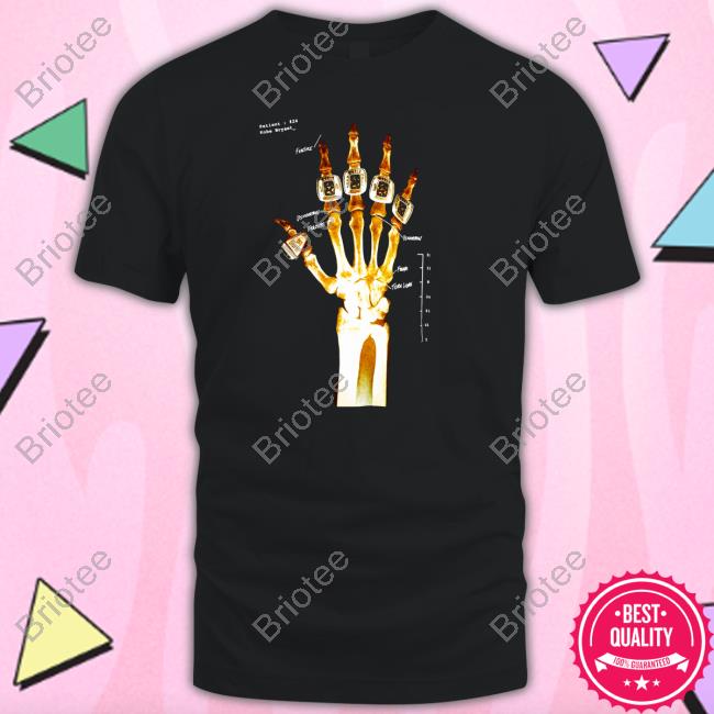 Kobe Bryant 5 Rings Skeleton Hooded Sweatshirt