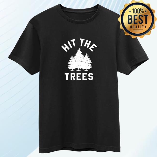 Official Jiberish Apparel Clothing Hit The Trees Supima Black Shirt