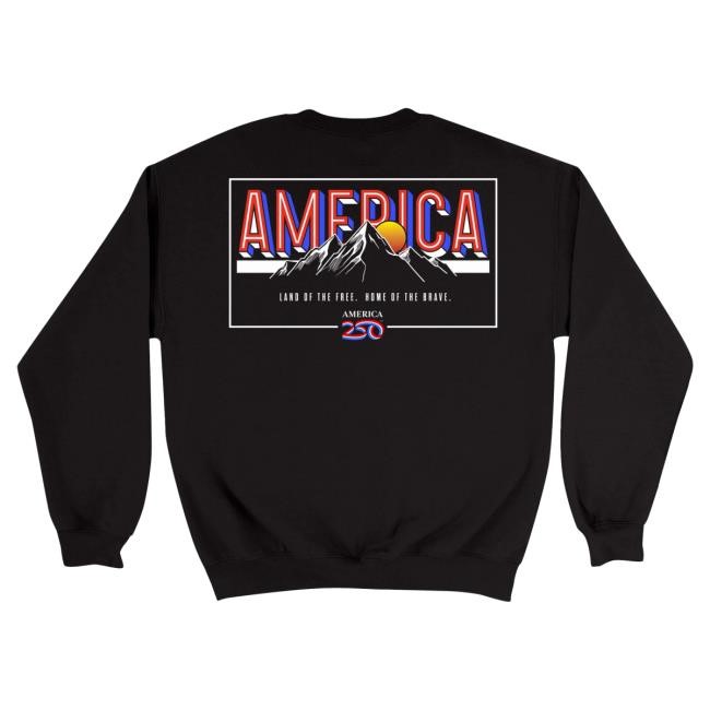 Soft America250 Land Of The Free Home Of The Brave Unisex Crewneck Essential