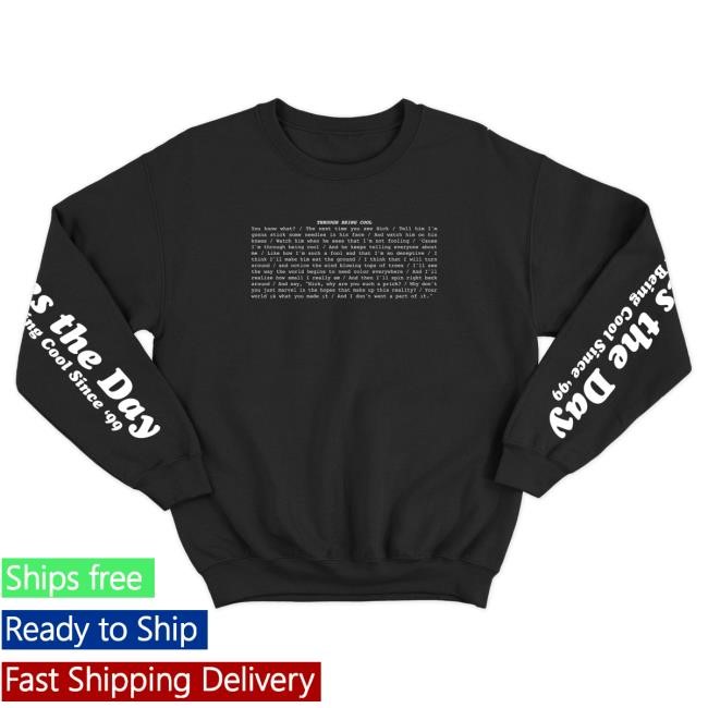 Official Saves The Day Merch Saves The Day TBC Pullover Hoodie Black