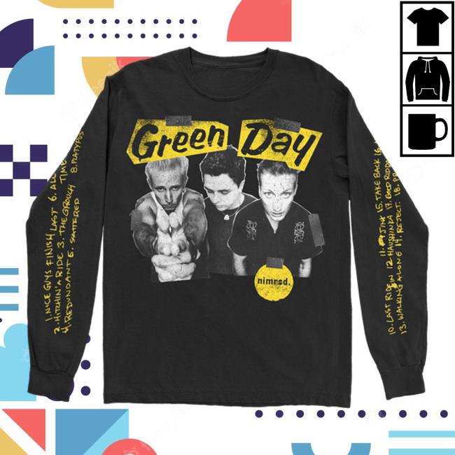 Official Green Day Merch Nimrod Xxv Longsleeve T-Shirt