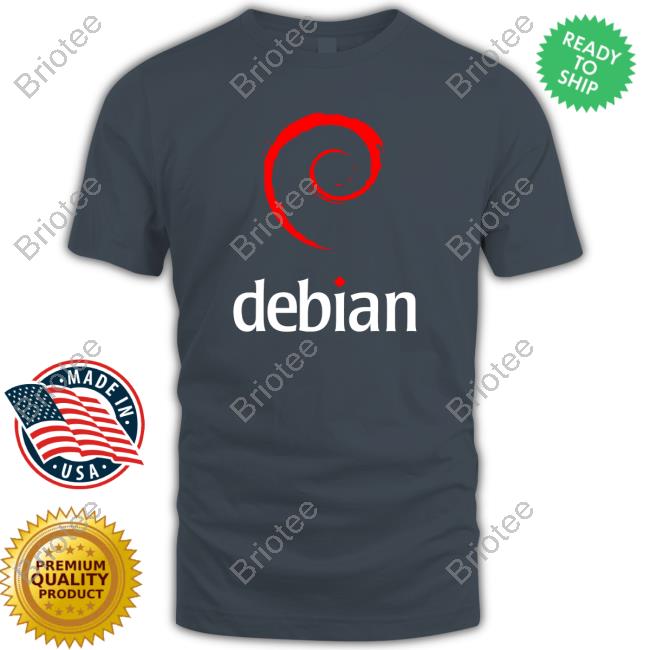 Debian Gnu Linux Logo Tee Shirt
