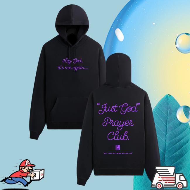 Official God Is Dope Store Merch Store God Is Dope Hey God, It's Me Again Popover Sweatshirt Godisdope God Is Dope Apparel Apparel Clothing