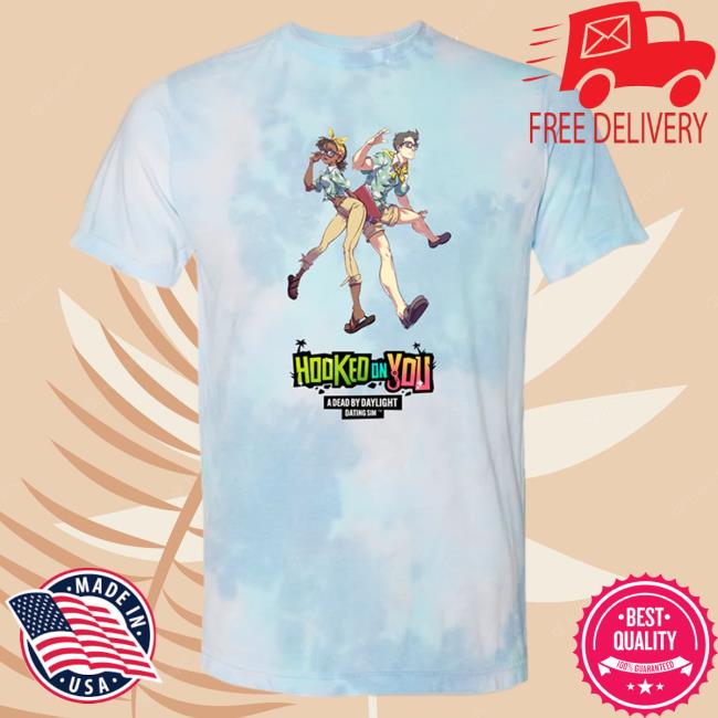 Official Dead By Daylight Merch Store Dead By Daylight Hooked On You Claudette Dwight Tie Dyed Shirts Turquoise Deadbydaylight Shop