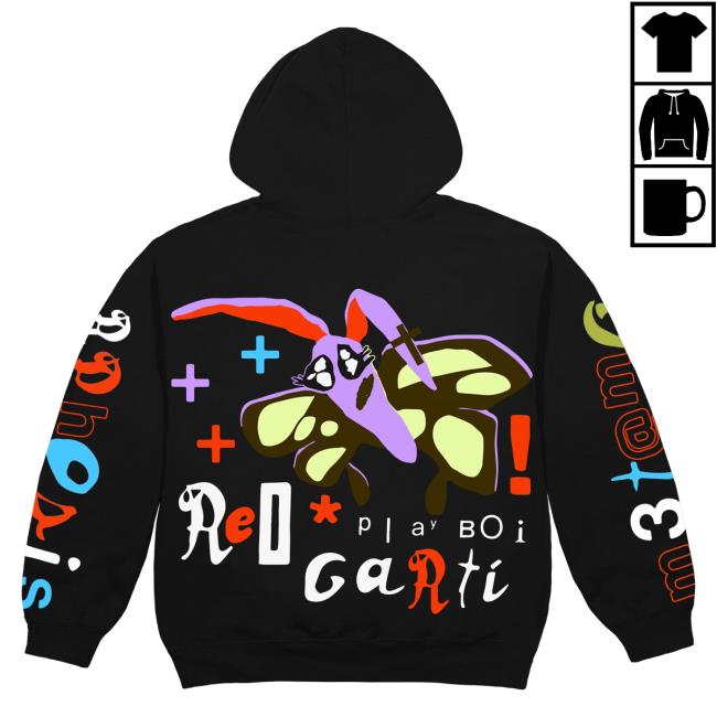 Official Playboi Carti Merch Playboi Carti X Cpfm 4 Wlr M3tamorphosis Crew neck Black PlayboiCarti Clothing Shop Store