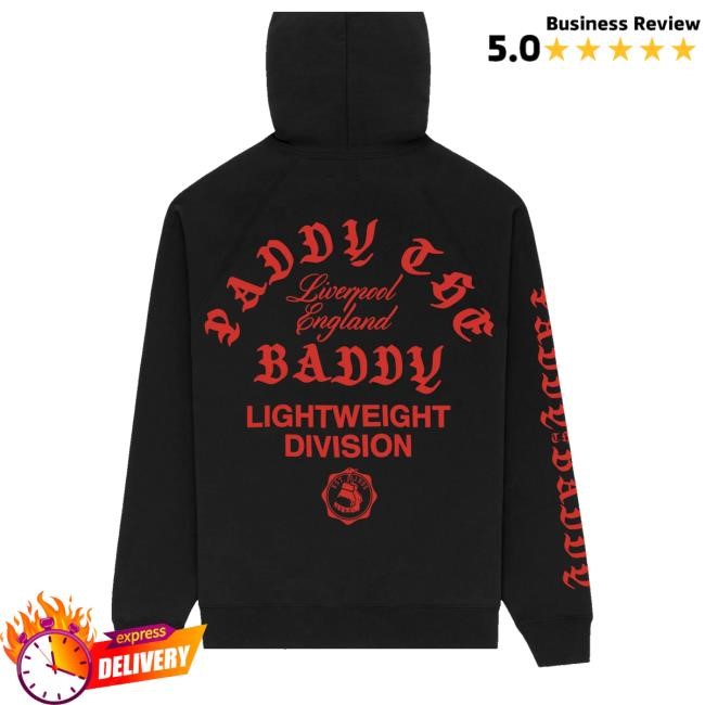 Official Paddy The Baddy Shop Merch Paddy The Baddy Black Pull Over Hoodie