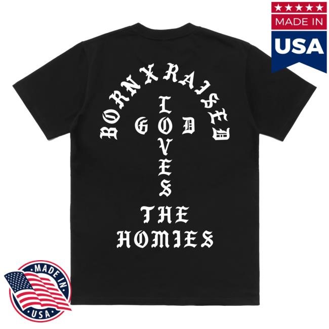 Official Born X Raised Merch Store Shop Unconditional Love Top Shirt: Black BornXRaised