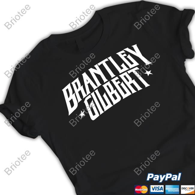 Official Brantley Gilbert Merch Side Stars Logo T Shirt