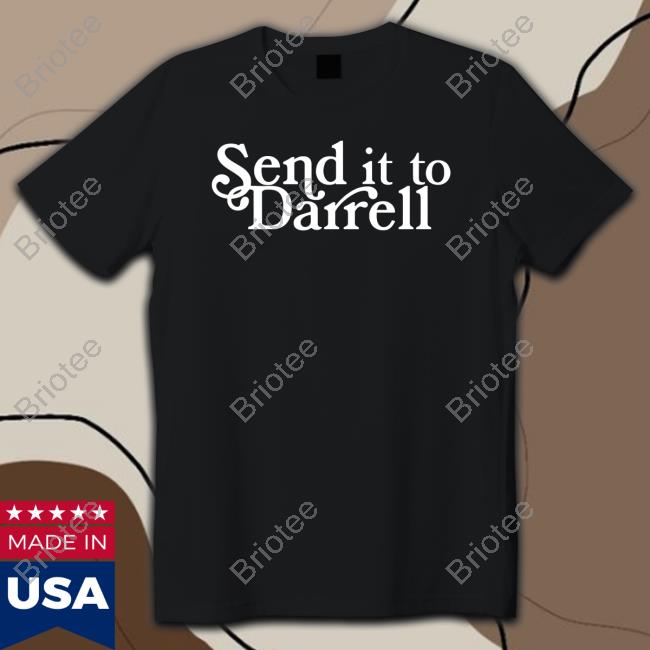 Send It To Darrell Black Crewneck Sweatshirt