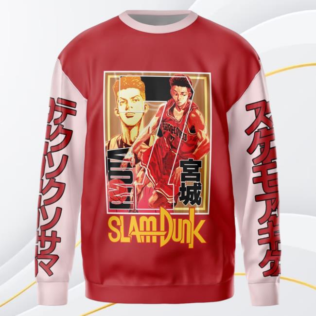 Official Anime Ape Clothing Ryota Miyagi Slam Dunk Streetwear AOP Crewneck Sweatshirt 3D All Over Print Animeape
