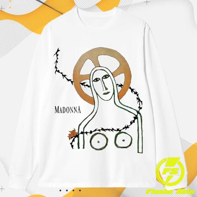 Official Madonna Merch Store Shop Madonna Like A Prayer Oversized Long Sleeve Shirt