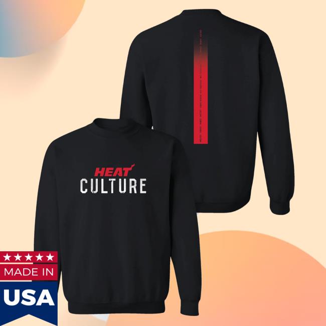 Official Miami Heat Shop Store Merch Heat Culture Wordmark Sweater