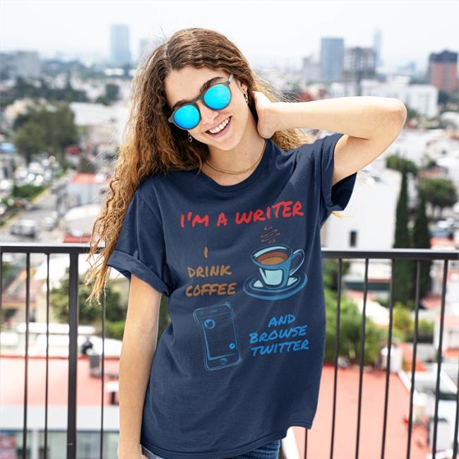 I'm A Writer I Drink Coffee And Browse Twitter Long Sleeve T Shirt