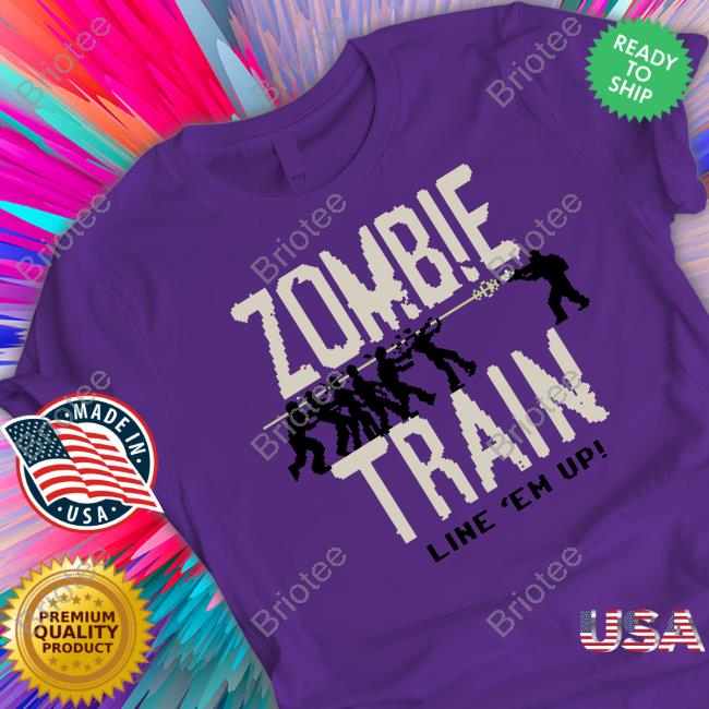 Call Of Duty Merch Zombie Train Line Em Up Tee