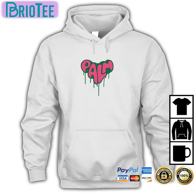 Lee Know Palm Angels Spray Heart Shirts White Lena Staysday6