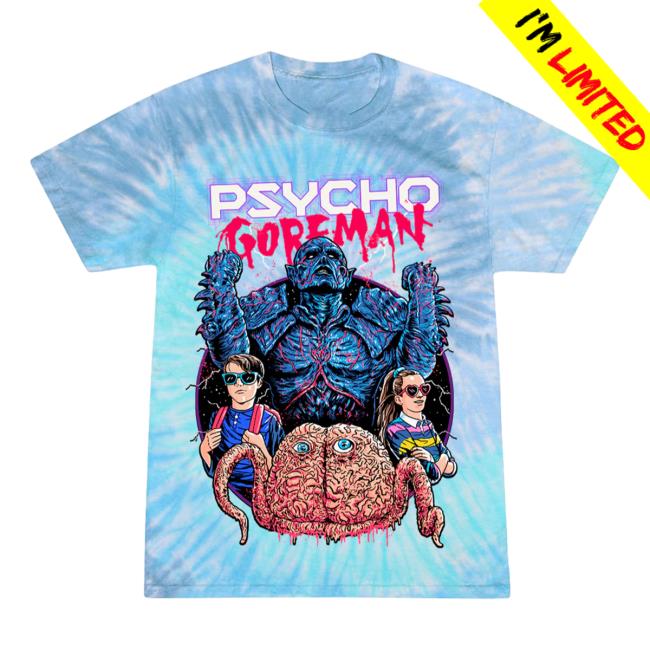 Official Cavity Colors Psycho Goreman Monster Mashi 3D Tie Dye Tee Shirt Cavitycolors